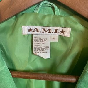 Green suede jacket